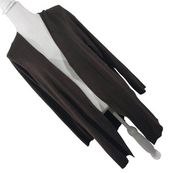 NWT! WORTHINGTON! ESPRESSO BROWN RIBBED KNIT DUSTER CARDIGAN SWEATER! SZ XL - Picture 10 of 10